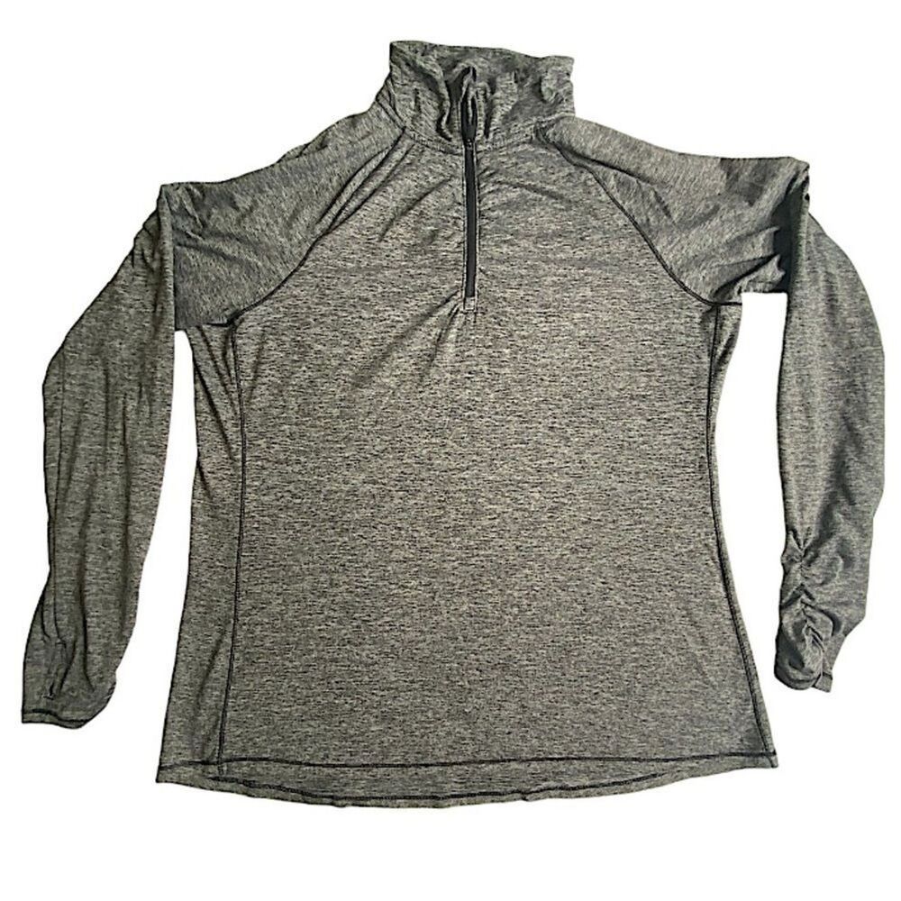 Champion Women’s Size XL Pullover Top Ruched Sleeves Shirt Classic Athleisure